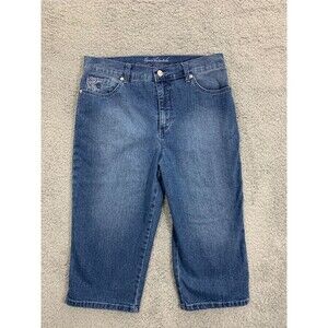 Gloria Vanderbilt American Slimming Effect Amanda Petite 10 Denim Jean Capris